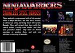Ninja Warriors, The Box Art Back
